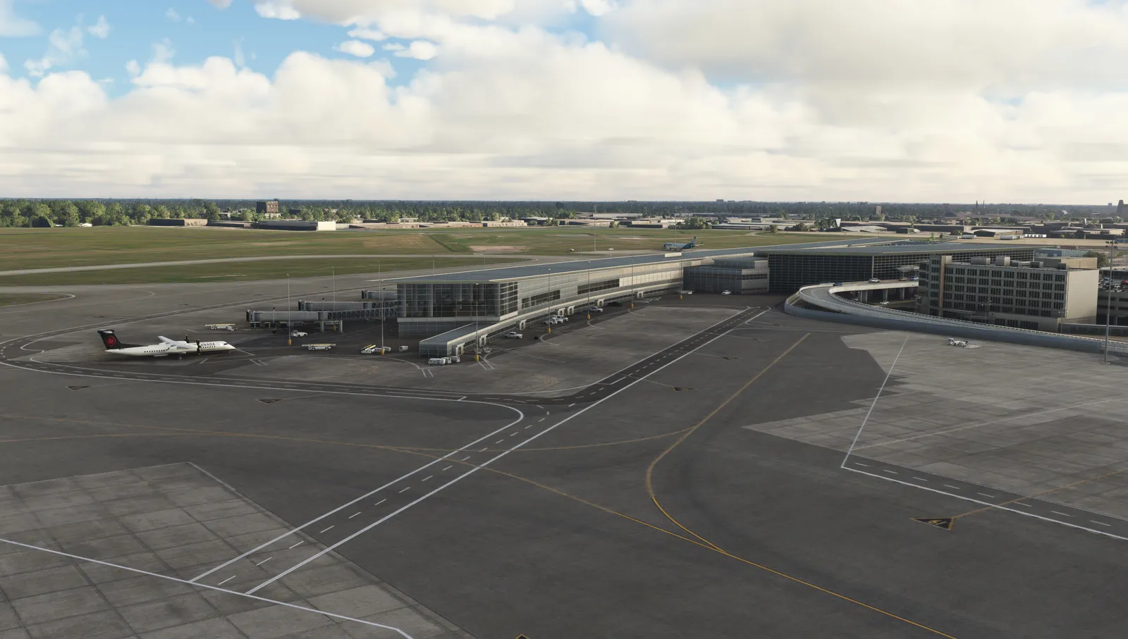 Terminal apron and taxiways at Winnipeg
