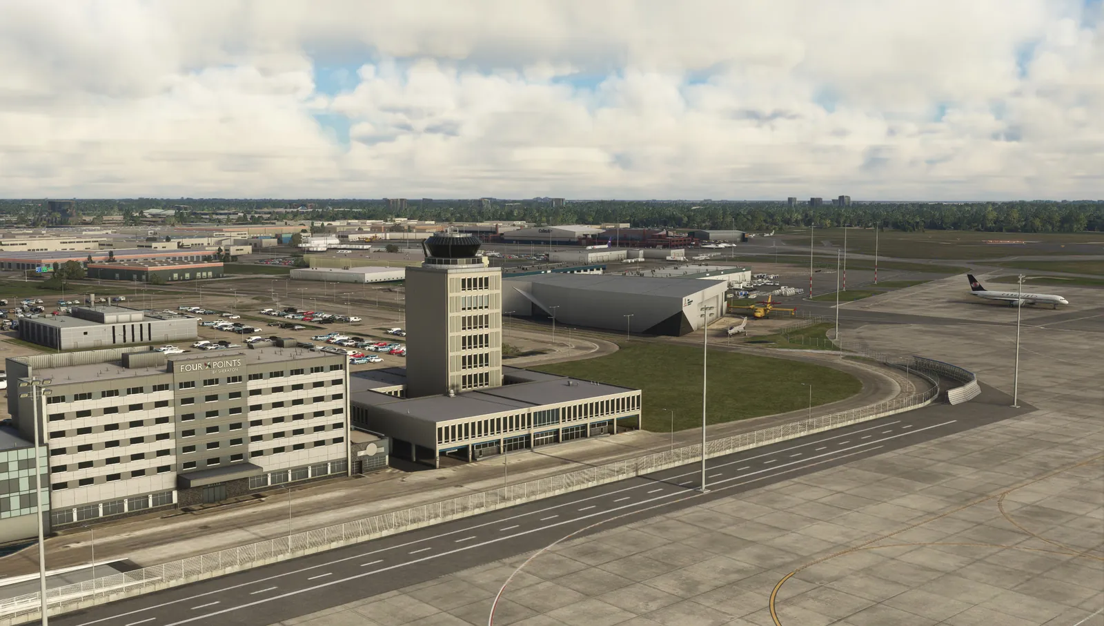 Winnipeg control tower and terminal on the digital twin